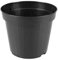 Vasi per piante vasi in plastica per piante e fiori neri vasi vivaio da giardino 20 pezzi (10 cm diametro)