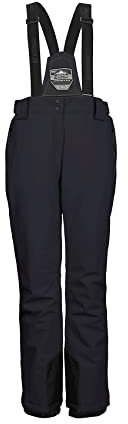 killtec Damen Funktionshose/Skihose mit abnehmbaren Trägern KSW 249 WMN SKI PNTS, schwarz blau, 48, 37559-000