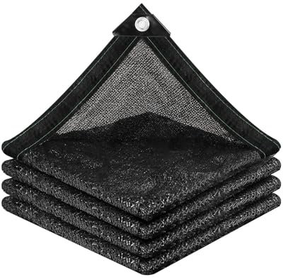 vensovo Sonnenschutznetz, 70 % Sonnenschutz, schwarz, widerstandsfähig, 2,3 x 3,6 m, für Pflanzen, Gewächshaus, Hühnerstall, Tomaten, Pflanzen