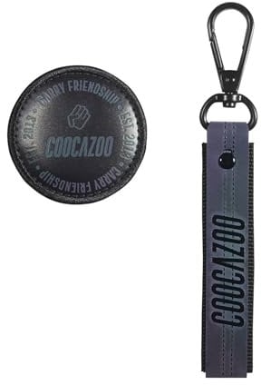 coocazoo Colour UP-Set, Reflective Rainbow, schwarz-grau, Anhänger & Klett-Patch für die Schulrucksäcke Mate, Joker & Porter, Motiv & Anhänger, austauschbar & individuell, ab der 3. Klasse