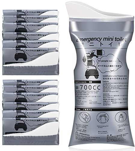OUMEE Confezione da 28/234/20/12/8 sacchetti usa e getta per urina, 700 ml, unisex, per orinatoio, per viaggi, ingorghi stradali, emergenze, campeggio, per uomini e donne (20)