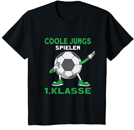 Kinder Einschulung Junge Fußball Schulanfang Jungen T-Shirt