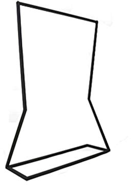 LGESR Kleiderstange, Kleiderstange, kreative Kleiderstange, unregelmäßiges Design, Schlafzimmer, Büro, Garderobe für Umkleide, Schlafzimmer, Schwarz, 160 x 80 cm