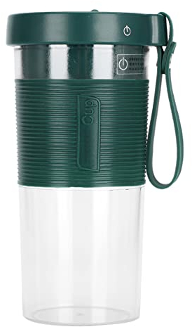 Portable Electric Citrus Juicer,3 Blades 2000mAh Li Ion Battery Citrus Juicer Electric,320ml Large Capacity USB Rechargeable Electric Juicer(2000mAh-Green)