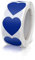 Aufkleber Herz Marineblau Selbstklebende Herzform Etiketten Rolle 25mm klein Farbkodierung Heart Sticker liebe für Hochzeiten Scrapbooking Geschenke dekoration 500 Stück