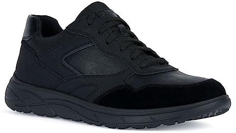 Geox U Portello D, Scarpe da Ginnastica Uomo, Nero, 43 EU