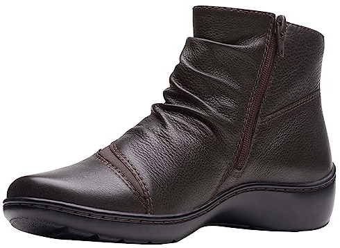 Clarks Cora Derby, Stivali alla Moda Donna, Marrone Scuro, 35.5 EU