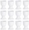 Argon Tableware Classic White Egg Cups - Pack of 2 - Modern Style Breakfast Brunch Easy Clean Hard Soft Boiled Eggs Dipping Holder Stand for Breakfast, Brunch
