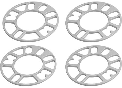 Pvczool Lot de 4 élargisseurs de voie de roue de voiture - 5 mm - Pour 4 x 100, 4 x 114,3, 5 x 100, 5 x 108, 5 x 114,3, 5 x 120