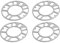 Pvczool 4 StüCk Rad Spurverbreiterungen Unterlegscheiben Platte Rad Spurverbreiterungen 5Mm Bolzen für 4X100 4X114,3 5X100 5X108 5X114,3 5X120