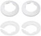 DTGN 85x14mm(DxT) Tuyau Couverture Décoration - 4 Paquet - Bonne pour Salle Bain Cuisine 50mm Diamètre Tuyau - PP Plastique Rosace - Blanc