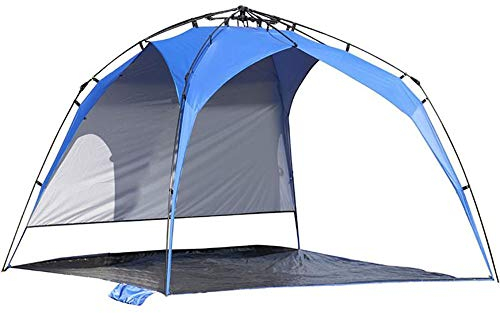 Zelt für 6 Personen, Strandzelt, automatische Stange, Freizeit, Outdoor-Zelt, Sonnenschutz, lichtbeständig, Sonnenschutz, Campingzelt (blau 5) (blau 5) (blau 5) small Gift