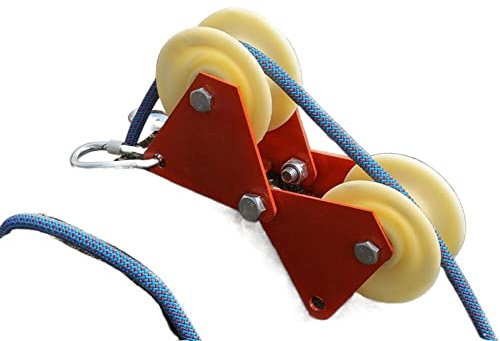 Professional Outdoor Climbing Wall Pulley Rope Puller Anti-Rope Wear Field Fall Downhill Rescue Safety Protective Equipment