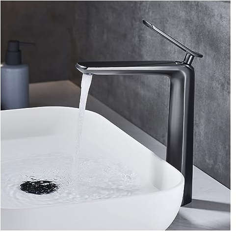 AVLUZ Waschbecken-Wasserhahn, Waschbecken-Wasserhahn mit Spritzfilter über der Theke, Einhand-Mischbatterie for Kalt-/Warmwasser an der Deckmontage (Size : C)