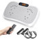 Dripex Plateforme Vibrante Oscillante, Plaque Vibrante Puissante Sport Maison 5 Modes 99 Niveaux d’Intensité, Haut-Parleur Bluetooth Intégré, Télécommande, Écran LED, Machine pour la Maison - Blanc