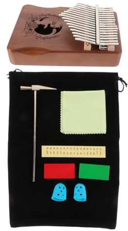 SAFIGLE 1satz Kalimba Daumenklavier Handpiano Mit Katzen-design Für Anfänger Junge Mädchen Erwachsene Tragbares Musikinstrument Für Schule Outdoor Entspannung