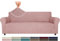 Ystyle Housse de Canapé 4 Places avec Accoudoirs, Housse Canapé Extensible, Protection Canape Chien, Universelle Hiver Sofa Cover, Antidérapante Housses de Canapé, Gris Rose