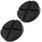 Lyeteung 2 Stücke Wagenheber Gummiauflage 125mm, Universal Gummiauflage Wagenheber mit Rillen, Universal Bodenwagenheber Gummi Pad, für Wagenheber und Hebebühnen