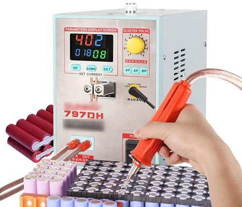 STMKB Battery Spot Welder, 3-in-1 DIY Mini Spot Welding Machine, Pedal/wire Controlled/mobile Spot Welding, for 18650 14500 Lithium Batteries (Including Foot Pedal + 70BN Spot Welding Pen)
