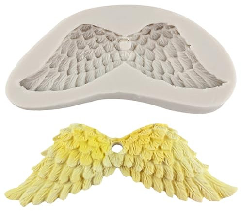 MINFEIDMS – Moules À Fondant En Silicone, Ailes D'ange, Pour Décoration De Gâteaux, Garniture De Cupcake, Bonbons, Chocolat, Pâte À Gomme, Argile Polymère