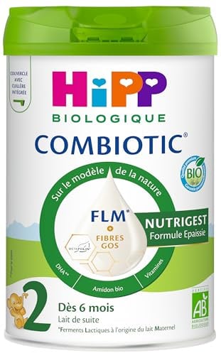 HiPP - Combiotic Nutrigest - Lait 2 Epaissi - Boîte - 800g - BIOLOGIQUE