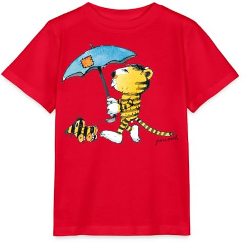 Janosch Kleiner Tiger Tigerente Mit Schirm Kinder Basic T-Shirt