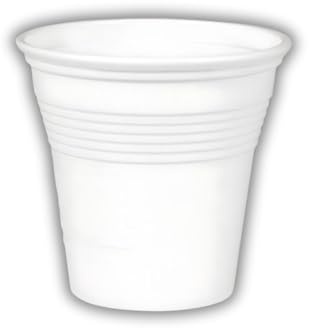 marketcaffe 2000 Bicchieri in Plastica da Caffè 80 ml - Set di 2000, Bianchi, Monouso, Resistenti e Pratici, Ideali per Uffici, Feste e Uso Quotidiano