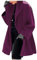 Blouson Moto Grande Taille Femme - Manteau Long Doudoune Veste Vtt pour Robe de Soirée - Veste Chaude Duvet Violet XL