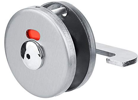 Indicating Lock - Stainless Steel Indicating Door Lock, Privacy Bolt Latch for Bathroom WC Public Restroom Toilet