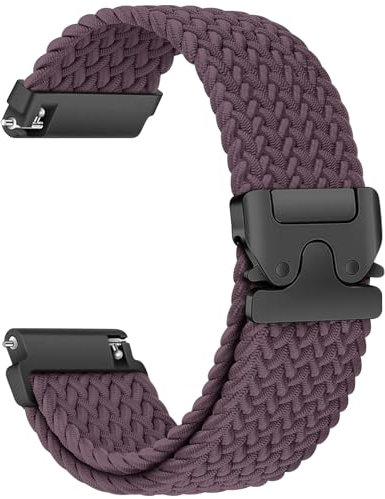 Cinturino 20mm Nylon per Samsung Galaxy Watch 7/6/5/4 40mm 44mm/Watch 3 41mm/Amazfit Gts 2 Mini/2/Gtr 4/Bip U Pro/Bip 3 Pro/Bip U, Cinturini Sport per Smartwatch 6 Classic 47mm 43mm/5 Pro 45mm Band