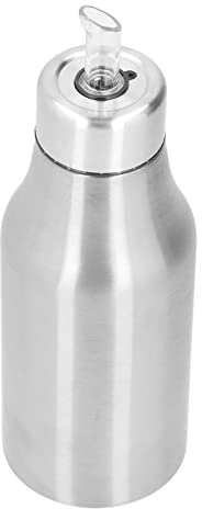 Brrnoo Récipient d'Huile de Cuisson, Distributeur d'Huile d'olive avec Conception Anti-goutte, Distributeur d'Huile d'olive de 500 Ml, Carafe d'Huile d'olive en Acier Inoxydable,
