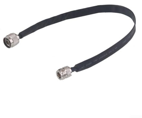 Stabiles 40 cm RF-Koaxialkabel mit N-Steckern, geeignet für Mikrowellenkomponenten und Testgeräte