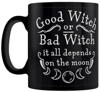 Grindstore Tasse mit Aufschrift Good Witch or Bad Witch, Schwarz
