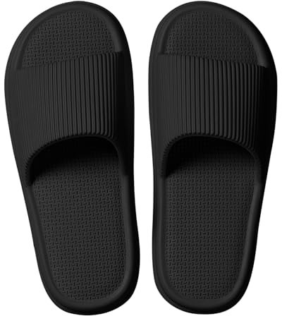 Zapatillas de casa para hombre y mujer Almohada Antideslizante Ligero Ducha Zapatos Secado Rápido Sandalias Super Cómodo