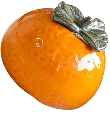 VERDANVERSE Keramischer Orangene Teedose Mit Praktischem Aufbewahrungsdesign Für Tee Kaffee Und Süßigkeiten Nordischer Stil Dekorative Fruchtform Für Zuhause Und Fotografie