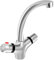Robinet Salle Bain,Cuisine Thermostatique 360 Robinet Rotatif D'évier de Salle de Bain Double Poignée Mitigeur Lavabo,Pour Wc, Restaurant