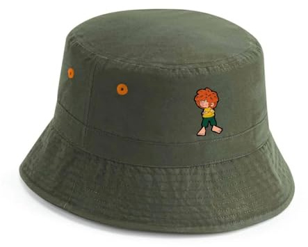 Bavariashop | Pumuckl Fischerhut Grantla | Bucket Hat für Damen und Herren | Anglerhut mit Kordel | Unisex