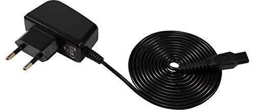 HQRP Netzadapter Netzkabel Netzstecker kompatibel mit Philips 8500X HQ8500 HQ8000, Philips Rasierer HQ8240 RQ1180 RQ1160 RQ1150 RQ1290 RQ1280 RQ1260 RQ1250 HQ8150 HQ8140 7315XL 7325XL 7340XL 7345XL