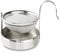Café Ole Carded Mesh Tea Infuser/Strainer with Drip Bowl Caddy, Stainless Steel, 8.5 x 5.7 x 6.2 cm