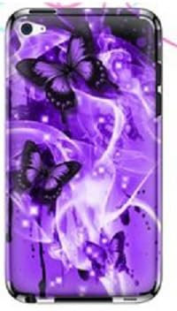 wortek Skin Schutzfolie für Apple iPod Touch 4 4G Lila Schmetterling