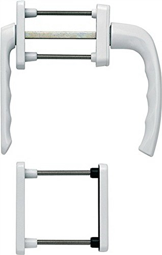 HOPPE Balkongarnitur NY 099KH/961N/U10/… Alu.F9016 63-73mm 4-KT.7mm