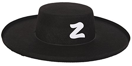 viving Kostüme viving costumes201600 Zorro Hat für Erwachsene (57 cm, One Size)