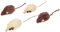 Nobby Plüschmaus mit Rassel, 5 cm, 1 Packung (1 x 4 Stück)