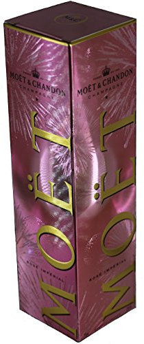 Champagne Moët & Chandon Rose Impérial, Bursting Bubbles Geschenkpackung, 6er Pack (6 x 0,75L)