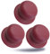 Kerafactum Deckelknopf Griff Ersatzgriff für Topfdeckel Universalgriff Kunststoffgriff Ø 5 cm Topfdeckelgriff Deckelgriff (3 Stück, Kirschrot Cherry)