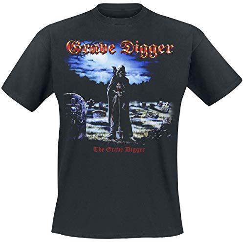 Grave Digger The Männer T-Shirt schwarz S 100% Baumwolle Band-Merch, Bands