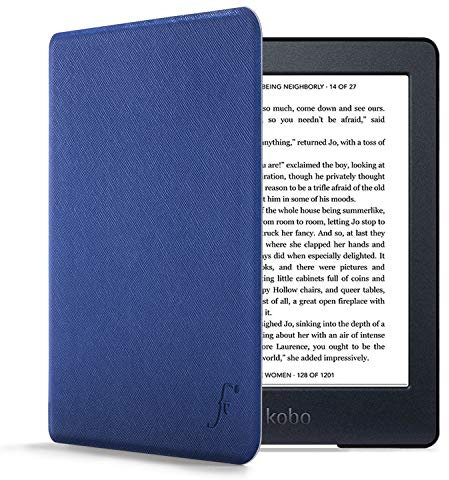 Forefront Cases Custodia per Kobo Nia - Custodia Protettiva Magnetica per Kobo Nia (Modello: 2020) - Smart Auto Sveglia Sonno Funzione - Sottile, Leggero Cover - Blu Reale