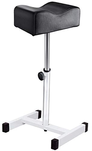 Kalolary Tabouret de Pédicure, Tabouret de Pédicure à Ongles Réglable en Hauteur Repose-Pieds Manucure Soins des Jambes Équipement de Spa de Salon pour Salon de Beauté Salon de Manucure(Noir)