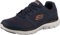 Skechers Herren Flex Advantage 4.0 Sneaker, Navy Leather Mesh Pu Trim, 39 EU