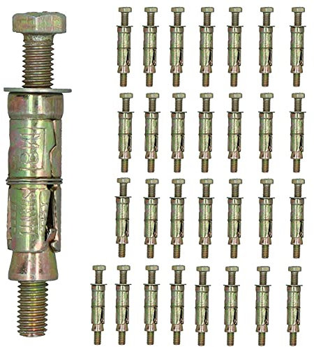 M8 8mm x 75mm Expansion Rawl Bolt for Masonry Sleeve Anchors Fastener 30pk